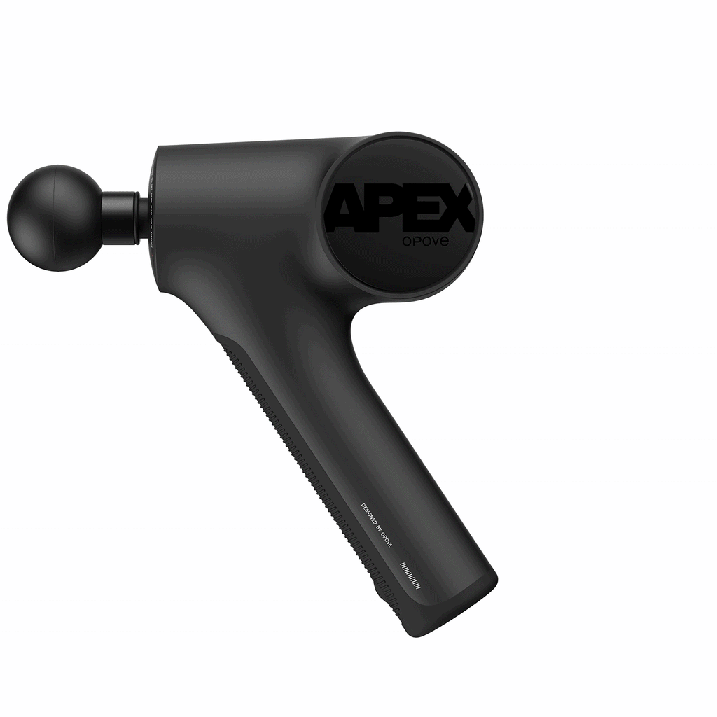 opove Apex Massage Gun - Black, 360° Rotating Image