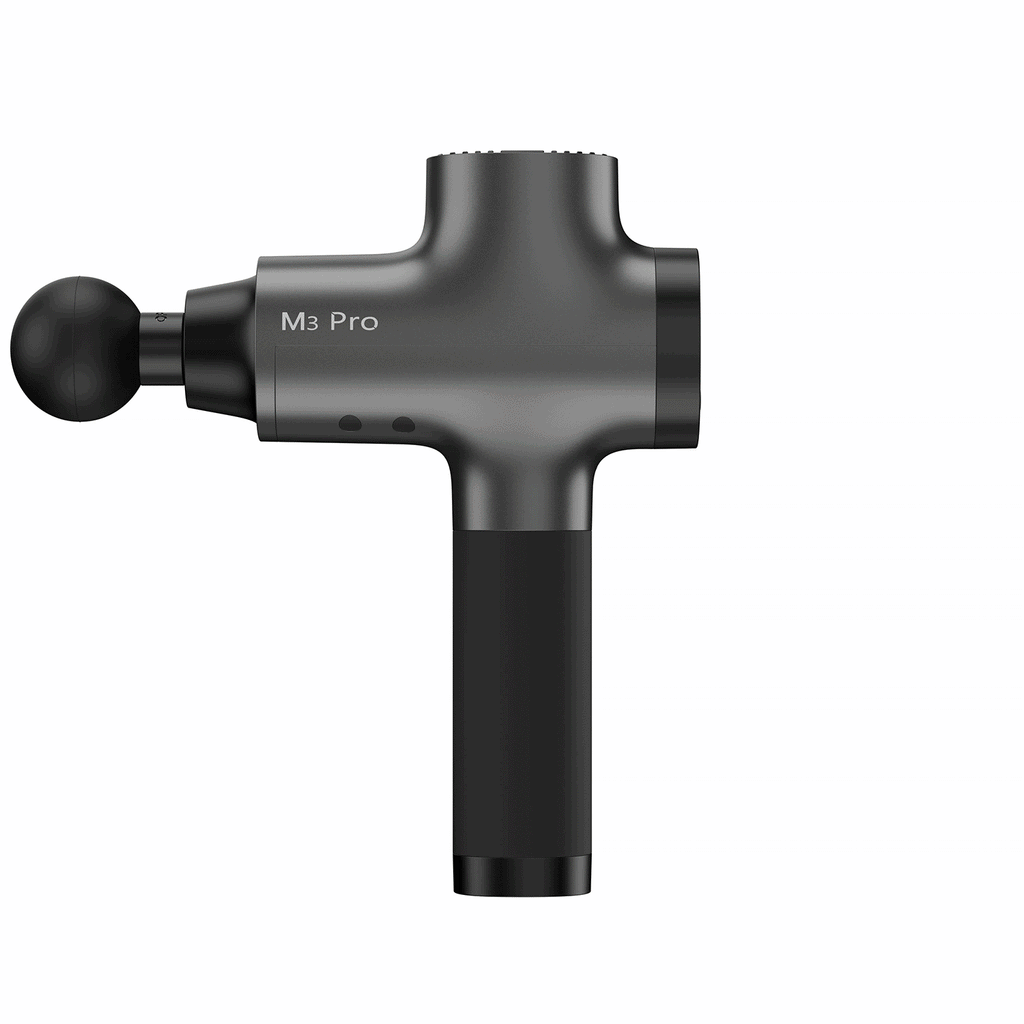 opove M3 Pro Massage Gun in Grey - 360° Rotating Image