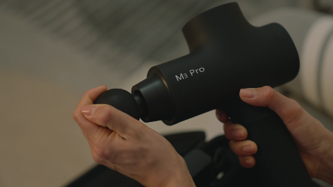 opove M3 Pro Massage Gun – a professional-grade percussion therapy massager  with six interchangeable heads
